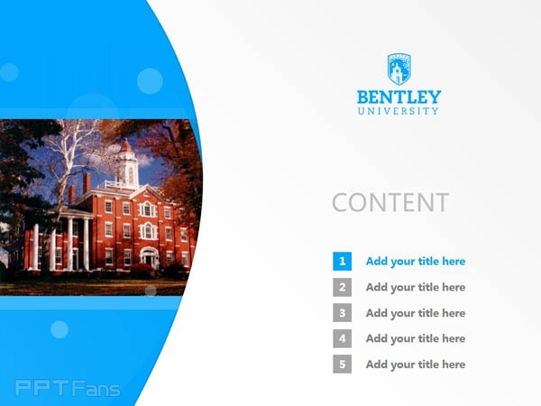 Bentley College powerpoint template download | 本特利大学PPT模板下载_幻灯片预览图2