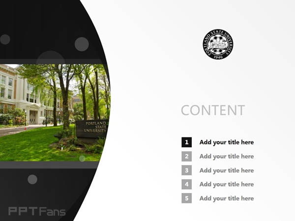 Portland State University powerpoint template download | 波特蘭州立大學(xué)PPT模板下載_幻燈片預(yù)覽圖2