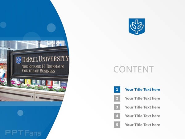 DePaul University powerpoint template download | 德保羅大學(xué)PPT模板下載_幻燈片預(yù)覽圖2