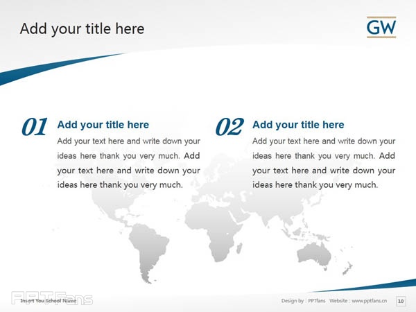 George Washington University powerpoint template download | 喬治華盛頓大學PPT模板下載_幻燈片預覽圖11