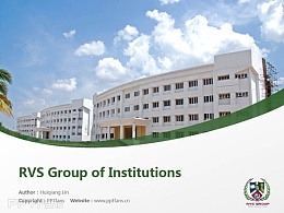 RVS Group of Institutions powerpoint template download | 巴拉蒂尔大学RVS学院PPT模板下载