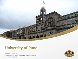 University of Pune powerpoint template download | 普纳大学PPT模板下载