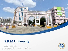 S.R.M University powerpoint template download | 印度SRM大学PPT模板下载