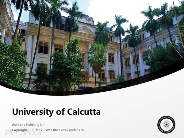 University of Calcutta powerpoint template download | 加尔各答大学PPT模板下载_幻灯片预览图1