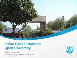Indira Gandhi National Open University powerpoint template download | 英迪拉·甘地國立開放大學PPT模板下載