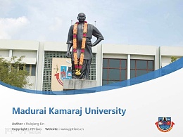 Madurai Kamaraj University powerpoint template download | 马杜赖卡玛拉大学PPT模板下载