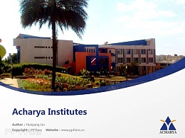Acharya Institutes powerpoint template download | 班加羅爾大學阿恰雅學院PPT模板下載