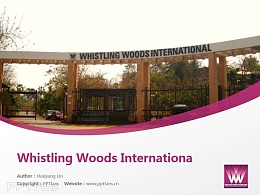 Whistling Woods International powerpoint template download | 印度國際電影學院PPT模板下載