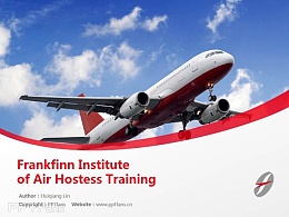 Frankfinn Institute of Air Hostess Training powerpoint template download | 弗兰克芬空姐培训学院PPT模板下载
