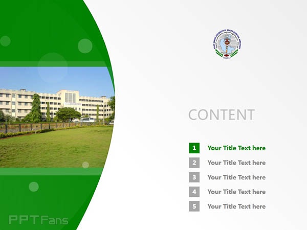 Rajiv Gandhi University of Health Sciences, Karnataka powerpoint template download | 拉吉夫甘地醫科大學PPT模板下載_幻燈片預覽圖2