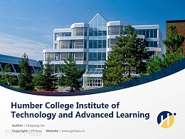 Humber College Institute of Technology and Advanced Learning powerpoint template download | 汉博学院PPT模板下载
