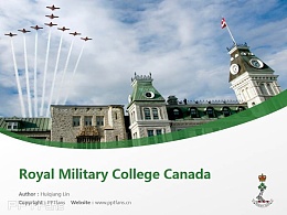 Royal Military College Canada powerpoint template download | 加拿大皇家军事学院PPT模板下载