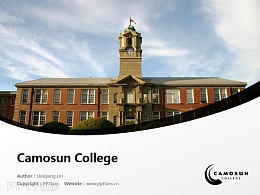 Camosun College powerpoint template download | 卡莫森學院PPT模板下載