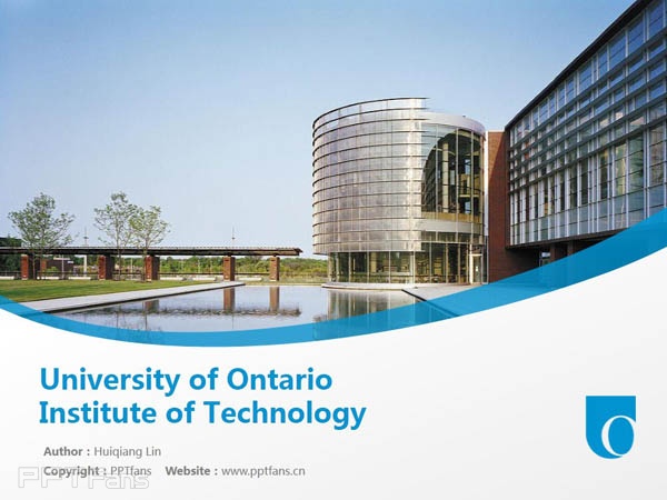University of Ontario Institute of Technology powerpoint template download | 安大略理工大學PPT模板下載_幻燈片預覽圖1