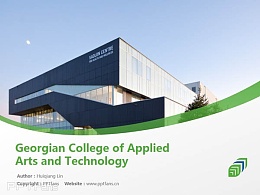 Georgian College of Applied Arts and Technology powerpoint template download | 乔治亚学院PPT模板下载