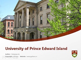 University of Prince Edward Island powerpoint template download | 爱德华王子岛大学PPT模板下载