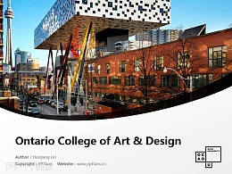 Ontario College of Art & Design powerpoint template download | 安大略藝術設計學院大學PPT模板下載