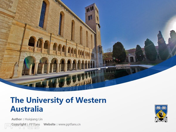 The University of Western Australia powerpoint template download | 西澳大学PPT模板下载_幻灯片预览图1