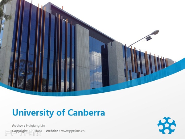 University of Canberra powerpoint template download | 堪培拉大學PPT模板下載_幻燈片預覽圖1