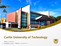 Curtin University of Technology powerpoint template download | 科廷大学PPT模板下载