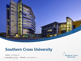 Southern Cross University powerpoint template download | 南十字星大学PPT模板下载