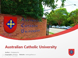 Australian Catholic University powerpoint template download | 澳大利亚天主教大学PPT模板下载