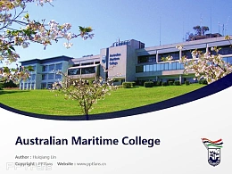 Australian Maritime College powerpoint template download | 澳大利亚海事学院PPT模板下载