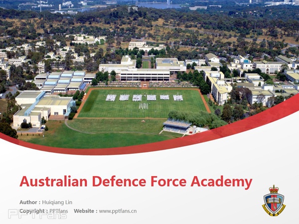 Australian Defence Force Academy powerpoint template download | 澳大利亚国防学院PPT模板下载_幻灯片预览图1