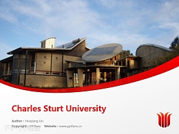 Charles Sturt University powerpoint template download | 查尔斯特大学PPT模板下载