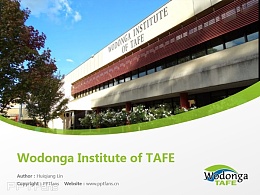 Wodonga Institute of TAFE powerpoint template download | 沃东加技术与继续教育学院PPT模板下载