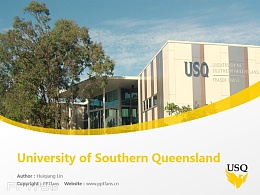 University of Southern Queensland powerpoint template download | 南昆士兰大学PPT模板下载