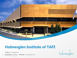 Holmesglen Institute of TAFE powerpoint template download | 霍姆斯格蘭技術與繼續教育學院PPT模板下載