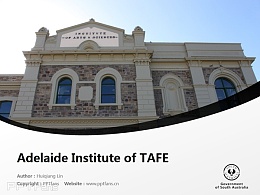 Adelaide Institute of TAFE powerpoint template download | 南澳技術與繼續教育學院阿德萊德分校PPT模板下載