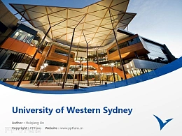 University of Western Sydney powerpoint template download | 西悉尼大学PPT模板下载