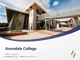 Avondale College powerpoint template download | 阿文代尔高等教育学院PPT模板下载