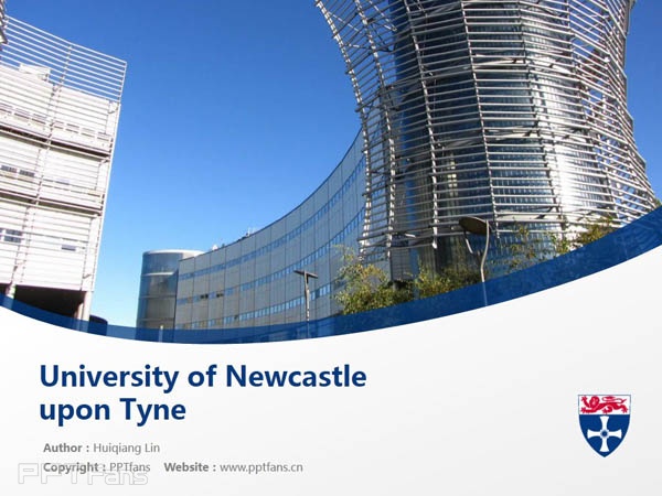 University of Newcastle upon Tyne powerpoint template download | 纽卡斯尔大学PPT模板下载_幻灯片预览图1