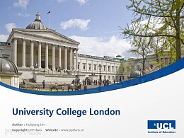 University College London powerpoint template download | 伦敦大学学院PPT模板下载