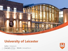 University of Leicester powerpoint template download | 莱斯特大学PPT模板下载