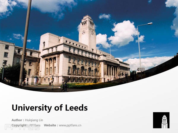 University of Leeds powerpoint template download | 利茲大學PPT模板下載_幻燈片預覽圖1