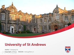 University of St Andrews powerpoint template download | 圣安德鲁斯大学PPT模板下载