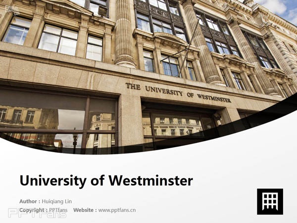 University of Westminster powerpoint template download | 威斯敏斯特大學PPT模板下載_幻燈片預覽圖1