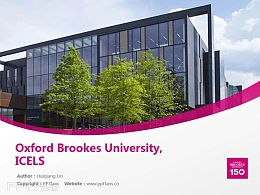 Oxford Brookes University, ICELS powerpoint template download | 牛津布鲁克斯大学PPT模板下载