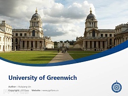 University of Greenwich powerpoint template download | 格林威治大學PPT模板下載