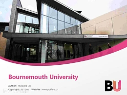Bournemouth University powerpoint template download | 伯恩茅斯大学PPT模板下载