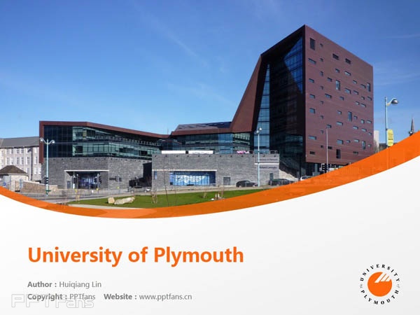 University of Plymouth powerpoint template download | 普利茅斯大学PPT模板下载_幻灯片预览图1