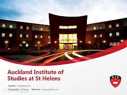 Auckland Institute of Studies at St Helens powerpoint template download | 奥克兰商学院PPT模板下载