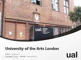 The London Institute powerpoint template download | 伦敦艺术大学PPT模板下载