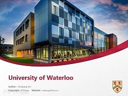 University of Waterloo powerpoint template download | 滑铁卢大学PPT模板下载