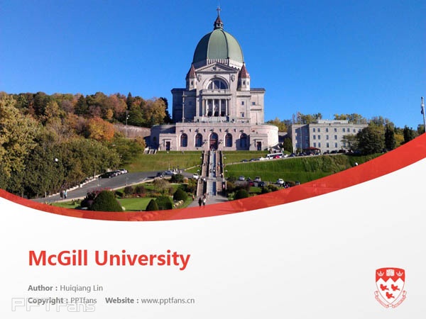 McGill University powerpoint template download | 麥吉爾大學(xué)PPT模板下載_幻燈片預(yù)覽圖1