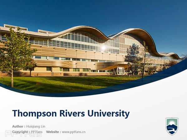 Thompson Rivers University powerpoint template download | 湯姆森河大學PPT模板下載_幻燈片預覽圖1